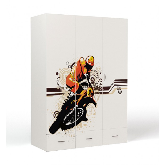 Шкаф ABC-King 3-х дверный Extreme Moto шкаф abc king 3 х дверный extreme moto