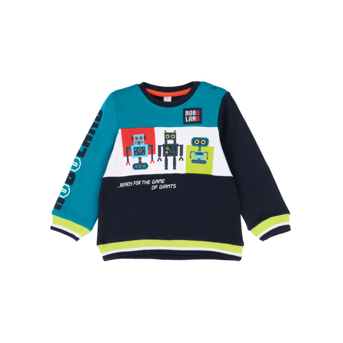 

Playtoday Толстовка трикотажная для мальчиков Robots newborn-baby boys, Толстовка трикотажная для мальчиков Robots newborn-baby boys