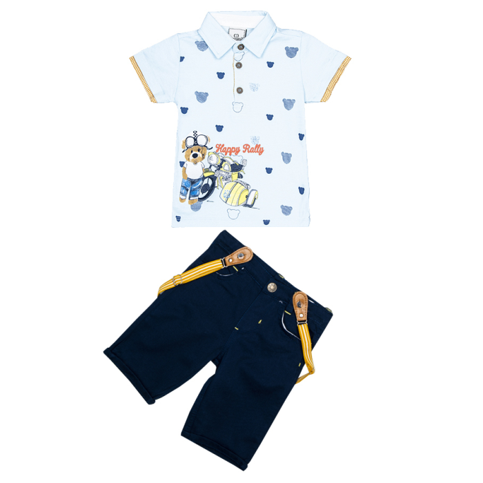комплекты детской одежды cascatto комплект одежды для мальчика футболка бриджи подтяжки g komm18 21 Комплекты детской одежды Cascatto Комплект одежды для мальчика (футболка, бриджи, подтяжки) G-KOMM18/10
