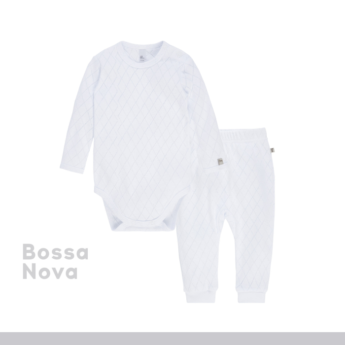 цена Комплекты детской одежды Bossa Nova Комплект для новорожденных Ажур 055БК (боди и ползунки)