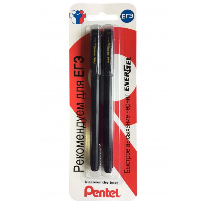 Pentel Ручка гелевая Energel 0.7 мм 2 шт. 5 упаковок - фото 1
