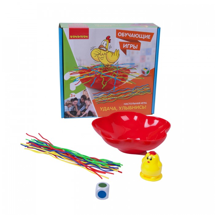 Настольные игры Bondibon Обучающая настольная игра Удача улыбнись обучающая игра для малышей iq рыбалка 1 шт
