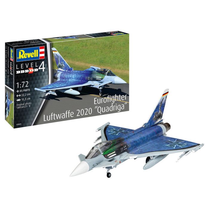 

Revell Истребитель Eurofighter Luftwaffe 2020 Quadriga, Истребитель Eurofighter Luftwaffe 2020 Quadriga