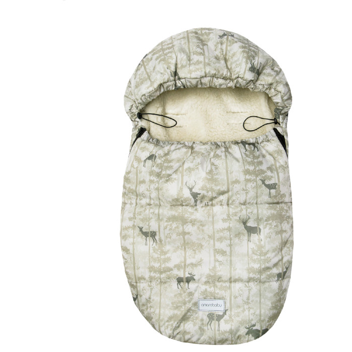AmaroBaby Конверт зимний меховой Snowy Baby Олени 85 см спальный конверт mjolk олени в лесу
