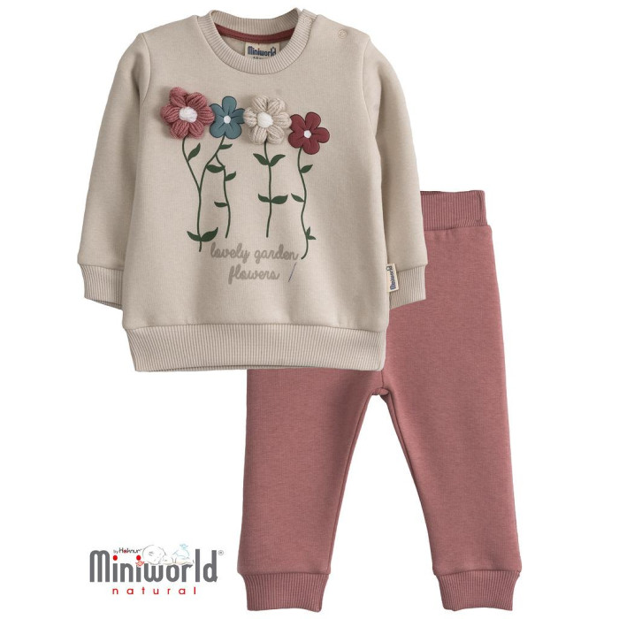 

Mini World Комплект для девочки (толстовка, брюки) MW18072, Комплект для девочки (толстовка, брюки) MW18072