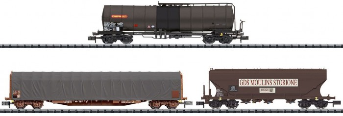 Trix Набор товарных вагонов конструктор bauer железная дорога набор испытательный полигон поездов с блокменом 141 элемент