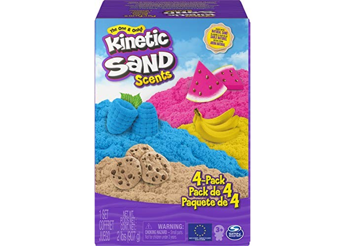 Kinetic Sand Кинетический песок Hабор для лепки ароматизированный 4 шт.
