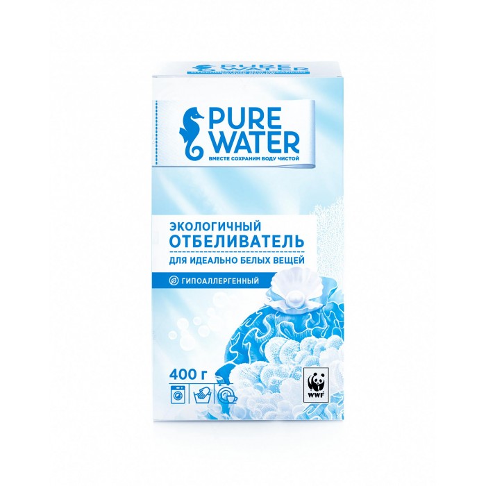 

Pure Water Отбеливатель экологичный 400 г, Отбеливатель экологичный 400 г