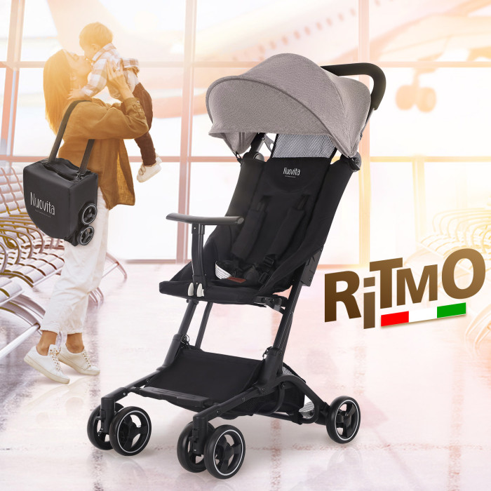Прогулочная коляска Nuovita Ritmo NUO_S900 корзина для белья 50 л 45х26х61 5 см прямоугольная плетеная пластик белая узкая с крышкой violet береста 5750006