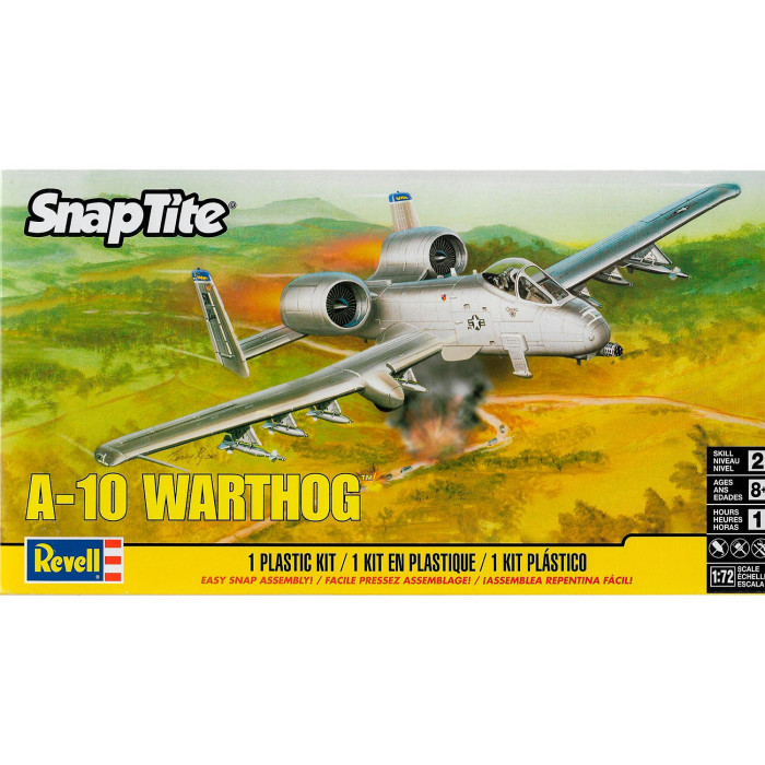 Сборные модели Revell Американский штурмовик A-10 Warthog удлинитель для thrdmaster hotas warthog f a 18c cougar с вращением на 360 градусов изогнутый прямой джойстик сменный игровой набор сделай сам