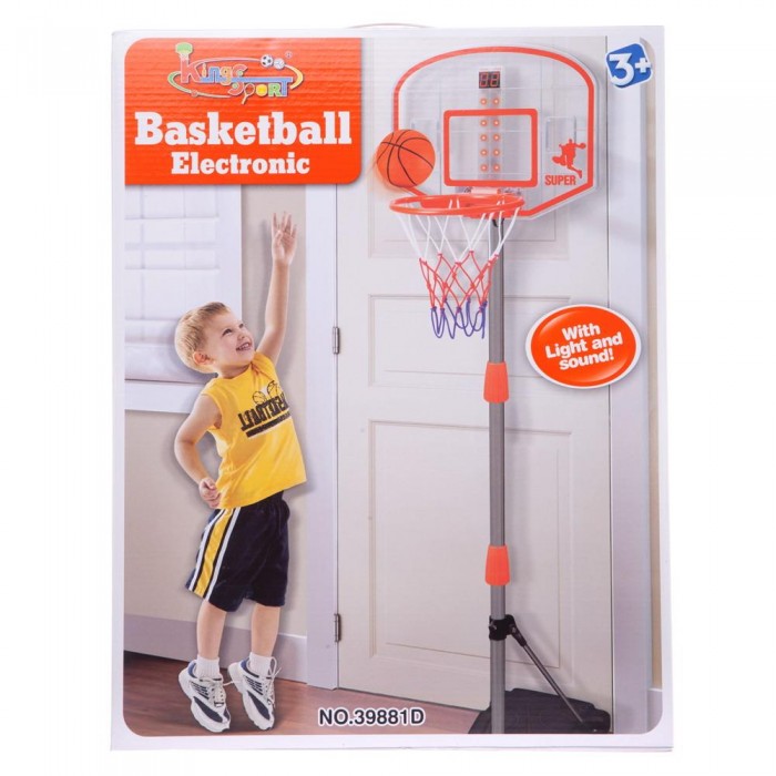 цена Спортивный инвентарь Junfa Набор Юный баскетболист с электронным табло