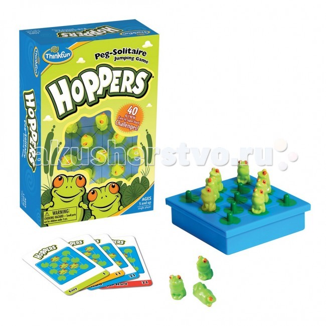 

Thinkfun Настольная игра Лягушки-непоседы Hoppers от 5 лет 6703-RU, Настольная игра Лягушки-непоседы Hoppers от 5 лет 6703-RU