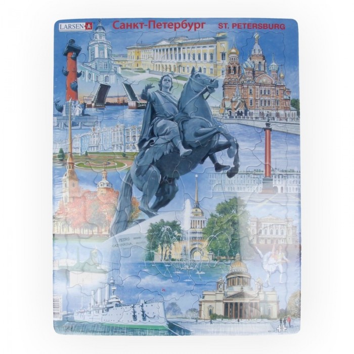 сувенир санкт петербург головоломка пазл круглая vittovar Пазлы Larsen Пазл Санкт-Петербург