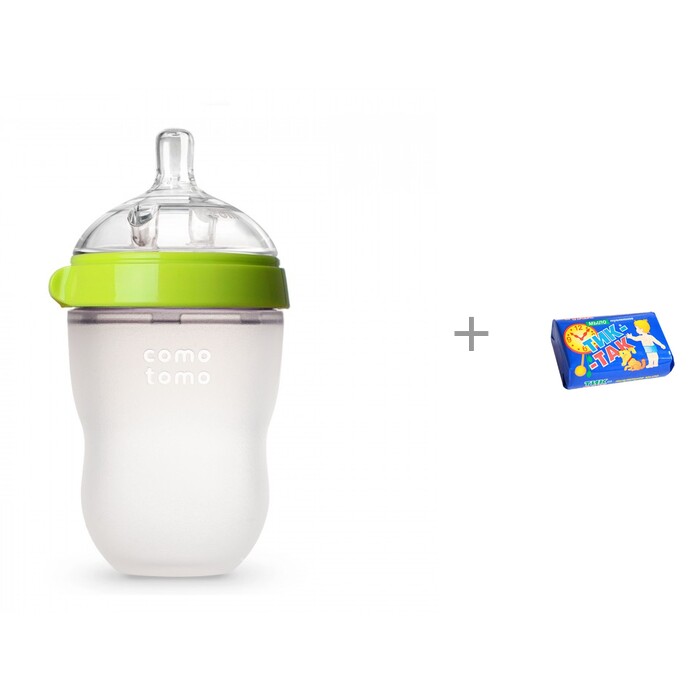 Бутылочка Comotomo Natural Feel Baby Bottle 3-6 мес. 250 мл и мыло Тик-так 150 г Свобода