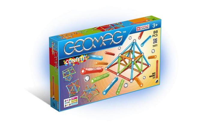 Конструкторы Geomag магнитный Confetti (88 деталей) конструкторы geomag магнитный color 35 деталей