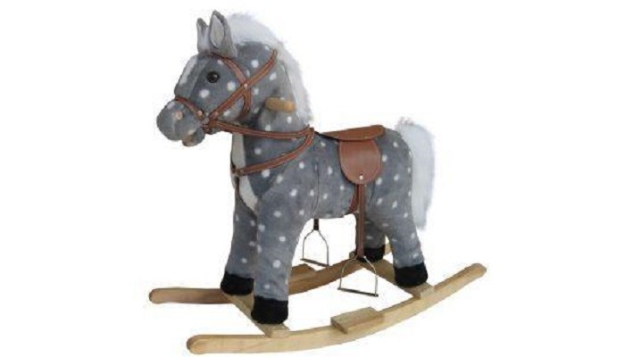 Качалка Наша Игрушка Лошадь в яблоках 62 см качалка наша игрушка лошадка на колесах 78 см