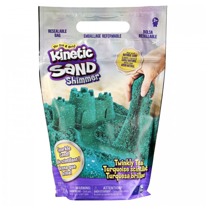 фото Kinetic sand кинетический песок набор для лепки с блестками