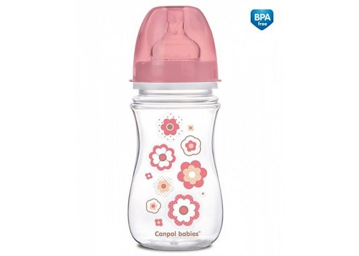 Бутылочка Canpol с широким горлышком PP EasyStart Newborn baby антиколиковая  240 мл 35/217