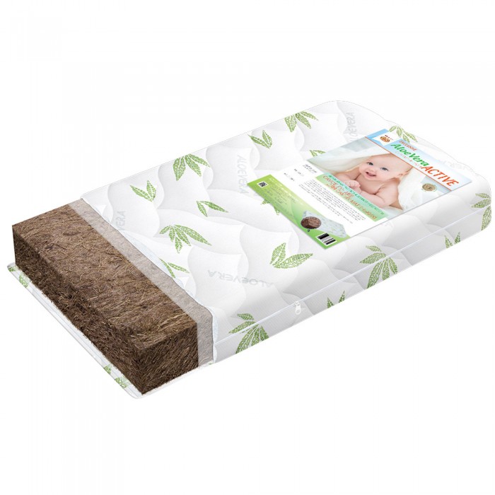 

Матрас BoomBaby Аloe Vera Active 120х60х12 см, Аloe Vera Active 120х60х12 см