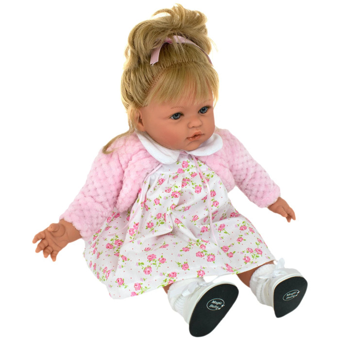 фото Lamagik s.l. кукла сьюзи в светлом платье и розовой кофточке 47 см