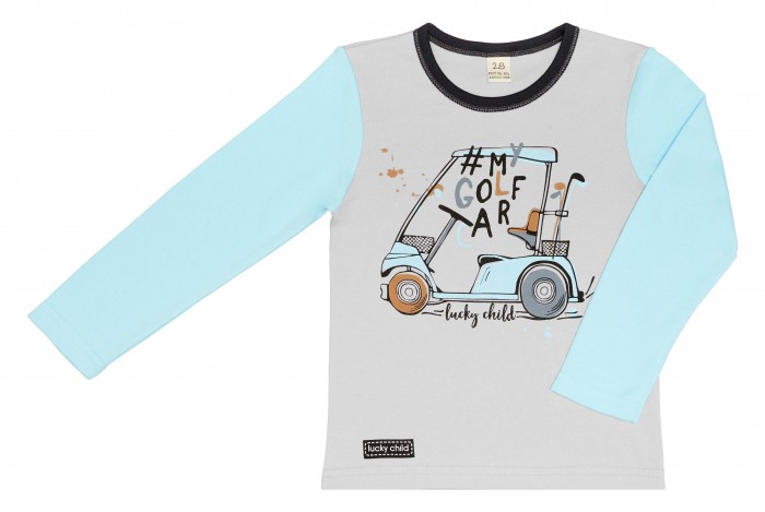 

Lucky Child Лонгслив для мальчика My golf car, Лонгслив для мальчика My golf car