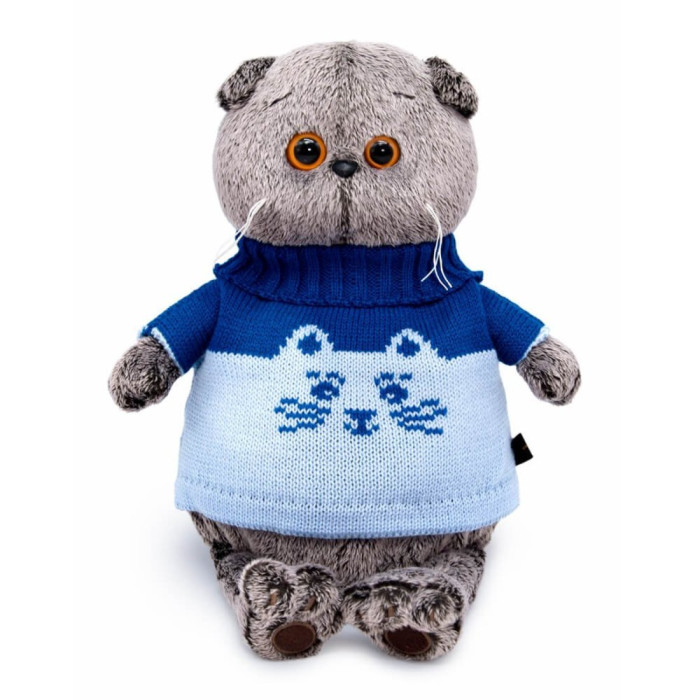 Мягкие игрушки Мягкая игрушка Budi Basa Басик в свитере Кот 22 см