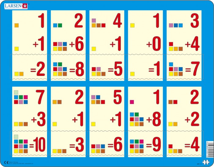 

Larsen Пазл Сложение 1-10а, Пазл Сложение 1-10а