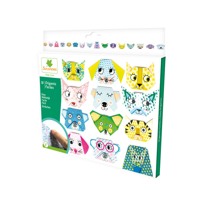 Sycomore Набор для создания оригами Мордочки животных fun kits раскрась лицо мордочки собак