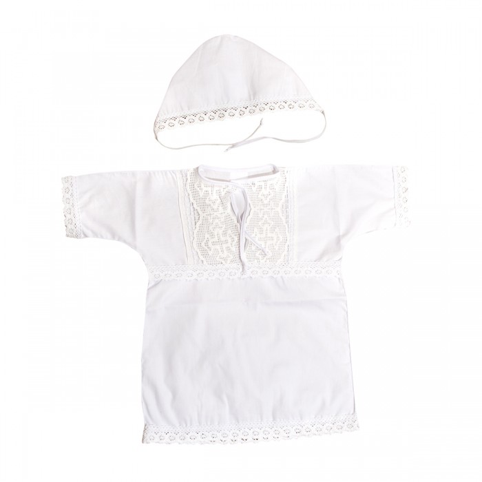 Baby Nice (ОТК) Крестильный набор (рубашечка, чепчик) 844258
