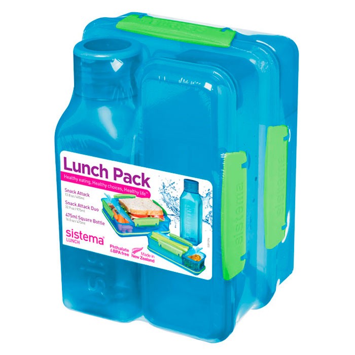 Контейнеры для еды Sistema Набор Lunch: 2 контейнера и бутылка 475 мл sistema triple split lunch